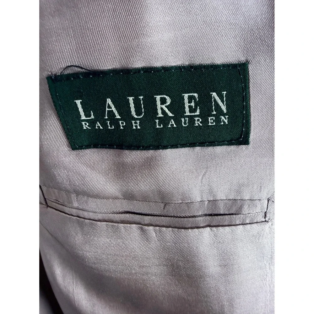 Lauren Ralph Lauren Mens Silk Wool Houndstooth Blazer Sport Coat Made in Canada